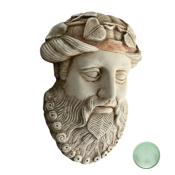 Greek Marble Wall Mask – Handmade in Greece – Museum Replica w/ Tag – Excellent - Picture 3 of 5